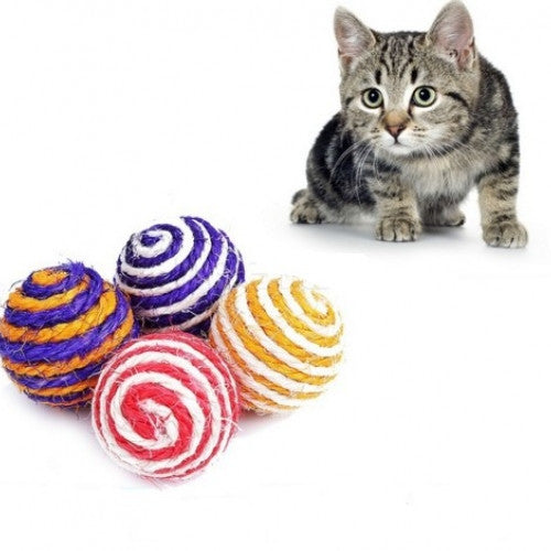 Sound Pet Toys Rope Weave Ball