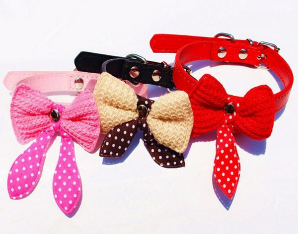 Knitted Bowknot Tie Colours Collar